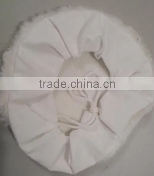 6"8"10" wool buff pad with the bonnet
