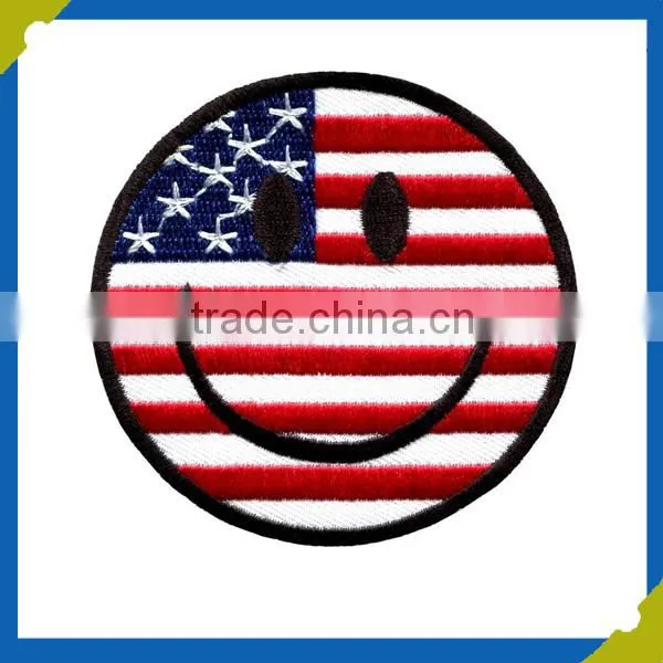 factory custom made embroidery patch Private flag patch embroidery label