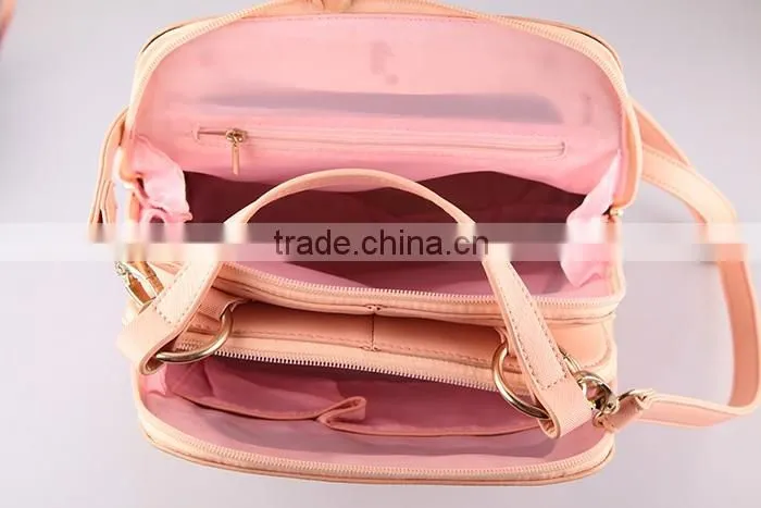 4066 wholesale candy color PU leather backpack ladies handbags