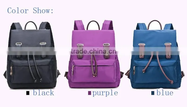 China suppliers backpack wholesale 2016 girls nylon travel bag backpack