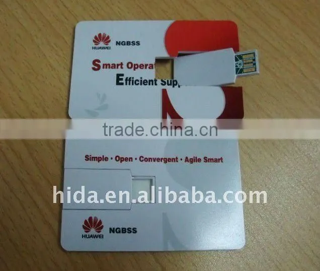Credit card usb flash drive Business card usb flash card memory disk