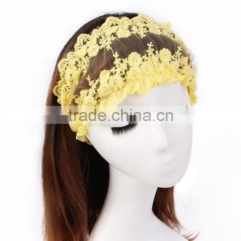 with 11 years manufacture experience design elastic hair bands head wrap for makeup