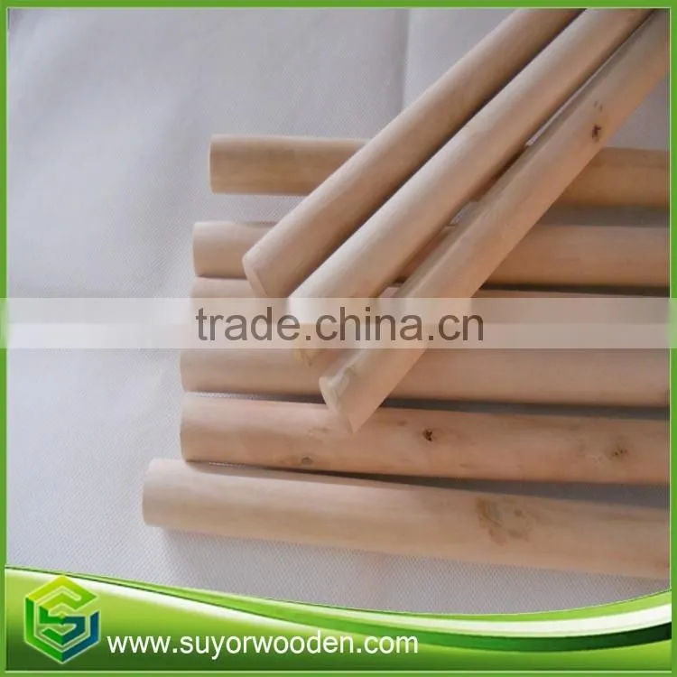 flexible handle brush wood broomstick
