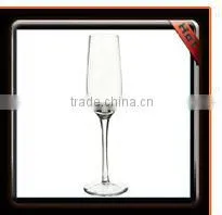 Blue rim and bottom thick thickness short stem ice-cream margaret glass