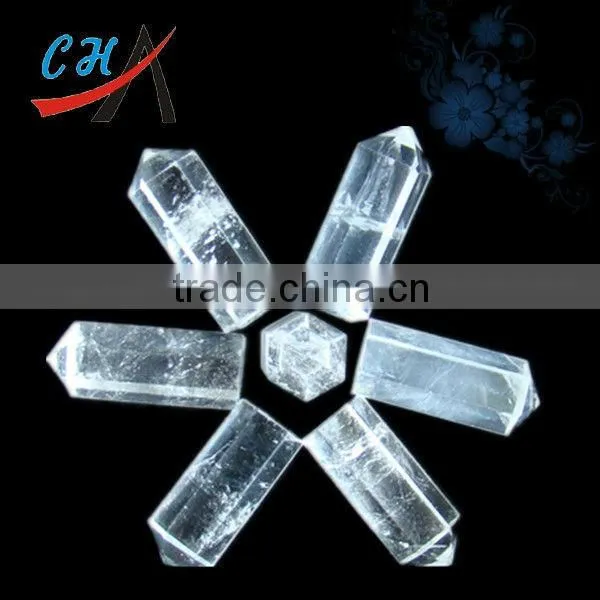 Fashion transparent quartz crystal point pendants