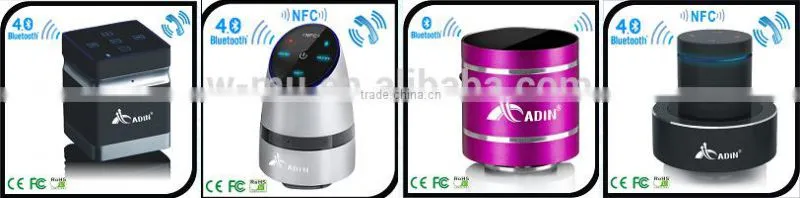 Free shipping Mini portable wireless Bluetooth Adin vibration speaker