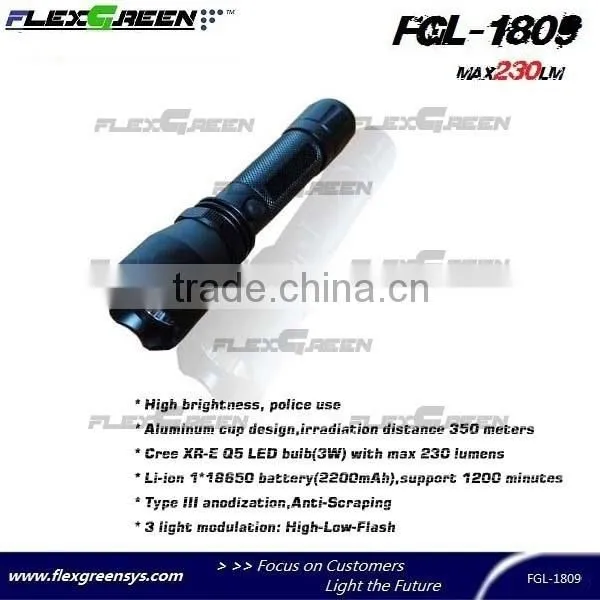 3w Q5 rechargeable usb flashlight