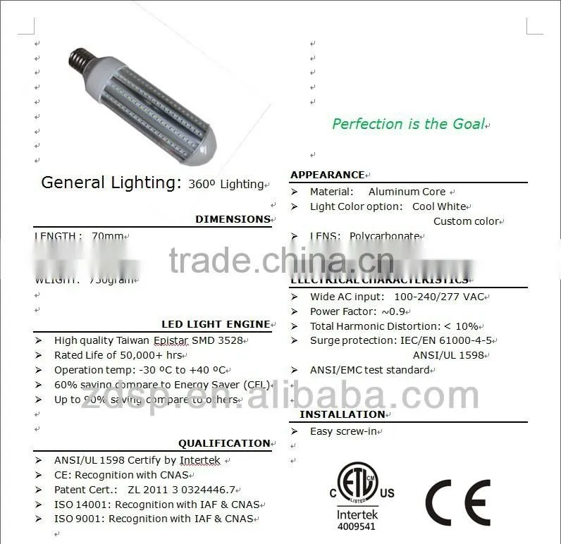 E39 28W LED Corn Light LED Light Bulb - LED Warehouse Lights