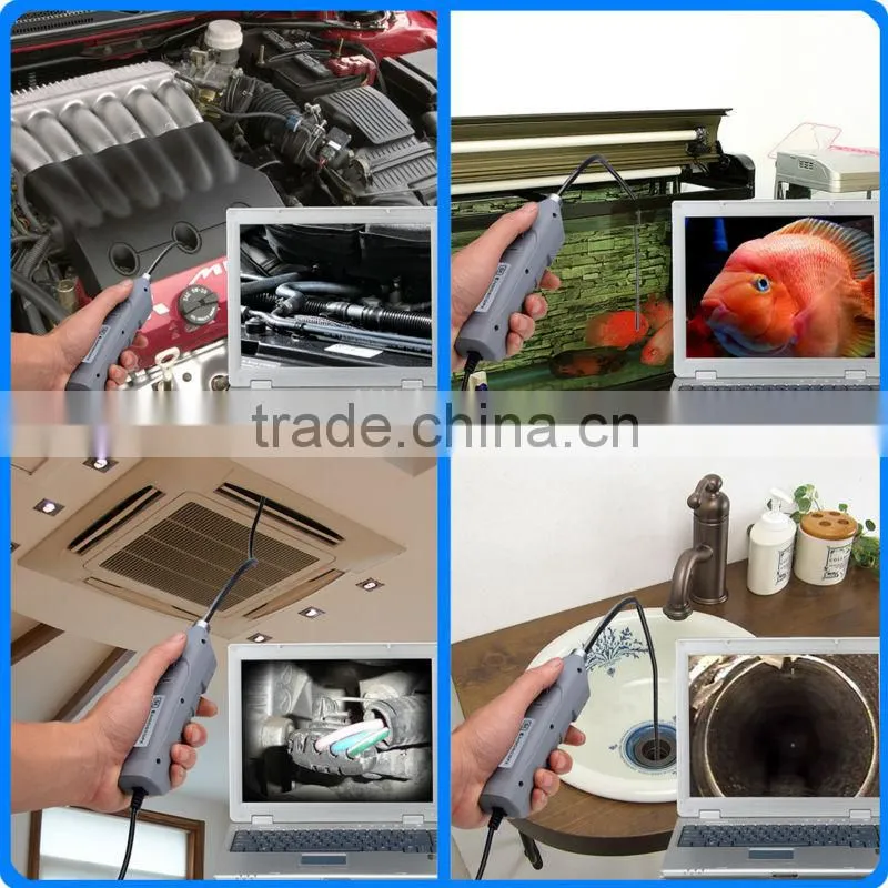 Mini USB 1M Tube 5.5mm Slim Borescope 6 LED Snake Endoscope Inspection Camera