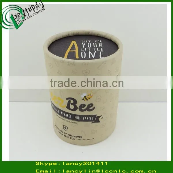 recycled kraft paper tube for candles,eco-friendly brown paper tube,paper tube with custom label