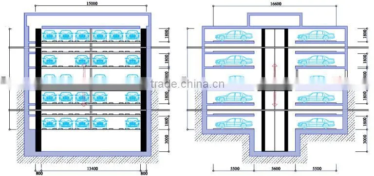 Tower sliding type vertical rotary parking system