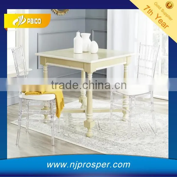 Transparent Chiavari Chair with movable cushion