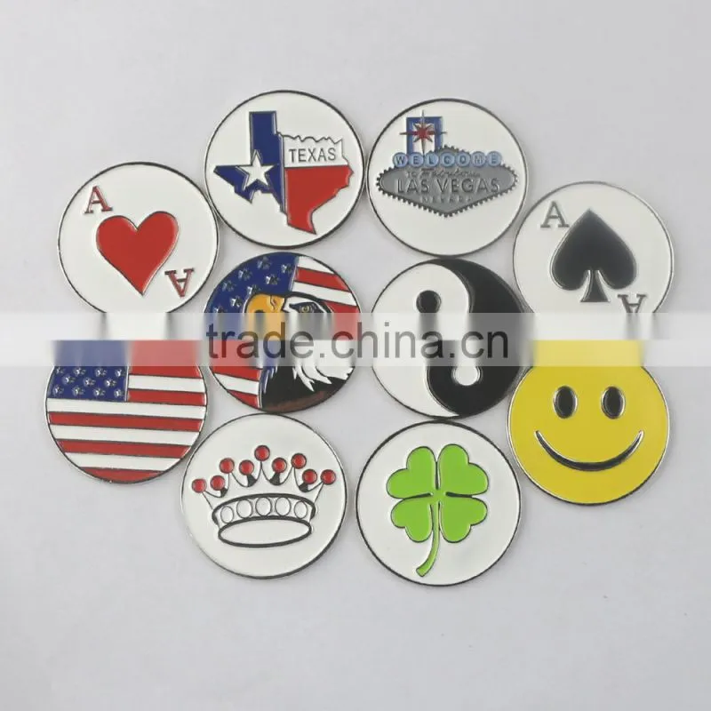 cheap metal golf divot tool with different ball markers for wholesale
