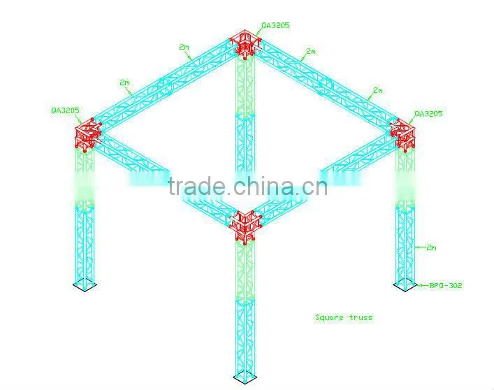 Stage Lighting Truss Compatible With Global Truss F34