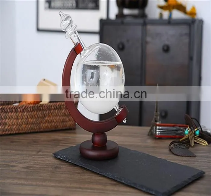 Creative Glob shap Heat-resistant glass Weather forcast Bottle