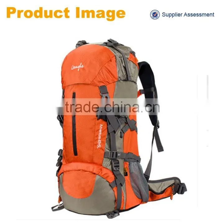 2016 Hot sale large distribute durable mountain terrain backpack,large capacity hiking backpack