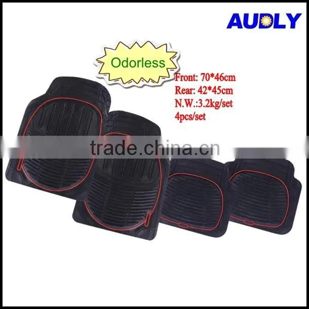 CM5009 Odour Free Auto Accessories 4pcs Rubber Floor Mats