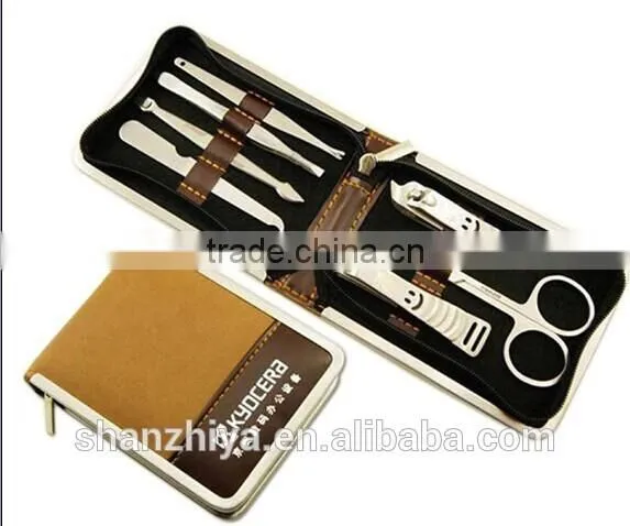 Toe separator,nail file,nail brush in manicure set