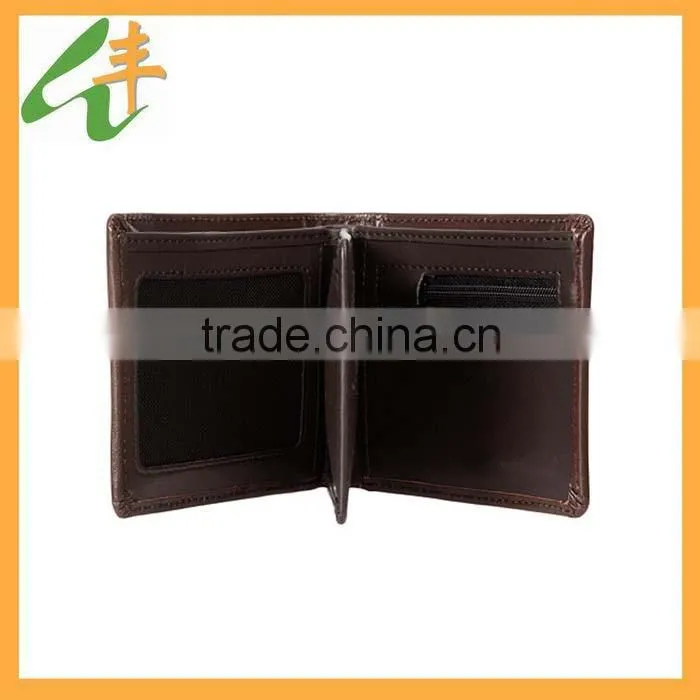 fashion black leather plain wallet