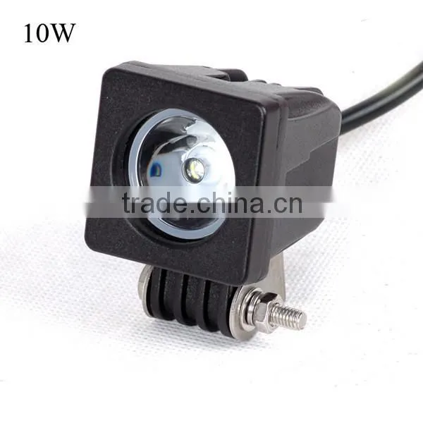 10W off road hyper white led heavy duty work spot light fog lamp for truck led work light
