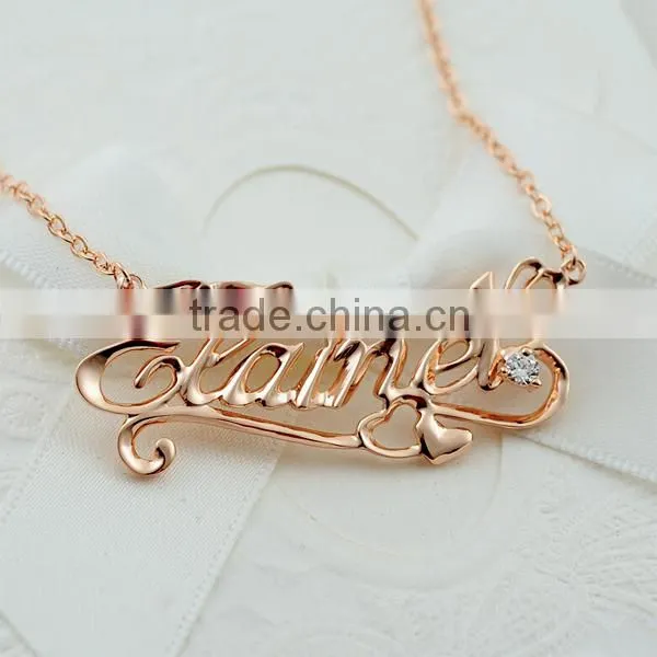 Fashion made in china pendant necklace, Letter pendant,necklace designs, gold necklace,