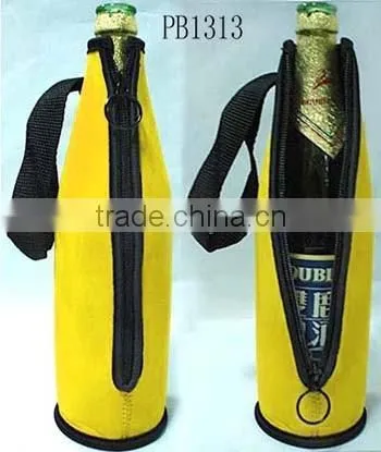 fashion one bottle neoprene thermal bear cooler bag