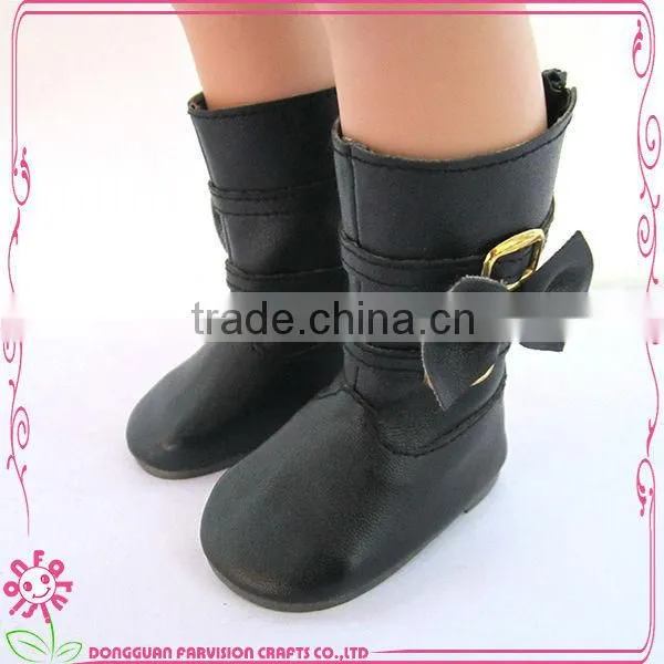 China doll factory offer leather boots / doll shoes