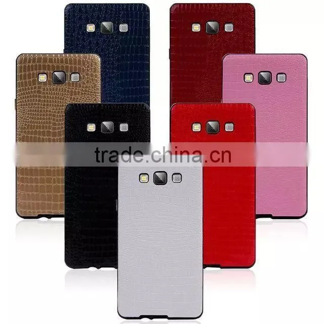 Alibaba express PU alligator case, pu leather material case for samsung galaxy A5