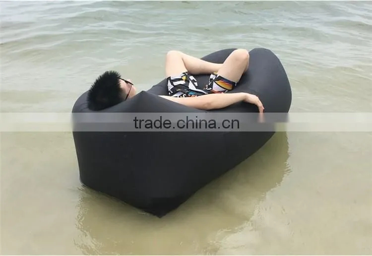 Wholesale hangout fast inflatable sofa air bed/cheap hangout sleeping bag