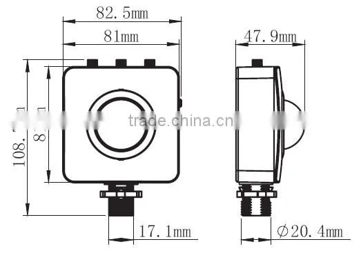 SK808 Manufacturer 85-265V /AC pir motion sensor with remote control