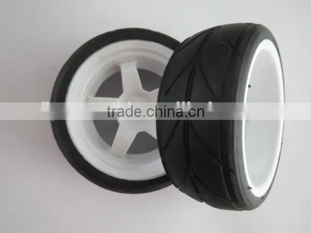 RC Racing Tires Tyre Wheel Rim Fit HSP HPI 1:10 On-Road Car pre-glued car tires