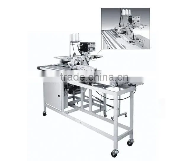 Automatic two-needle hemmer for sleeves