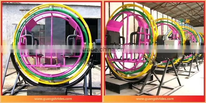 Promotional Sale ! playground carnival rides 6 seats human gyroscope trailer mounted amusement ride