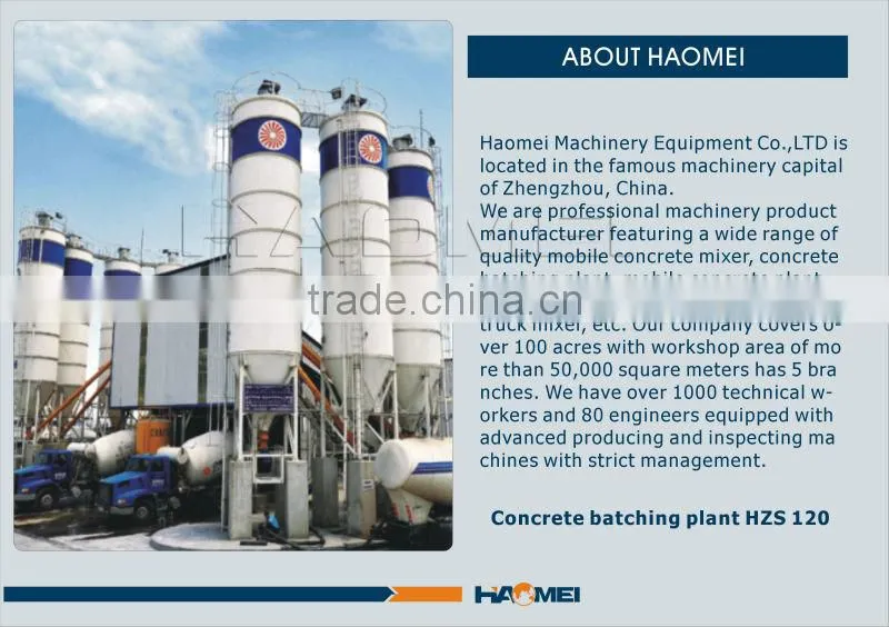 HZS120 planta de hormigon en venta