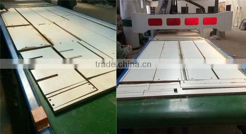 Automatic charging device and automatic discharge device CNC wooden furniture making router line