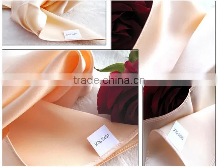 100% silk 16mm satin 30*30cm handkerchief