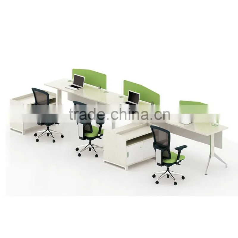 modern office workstation for 6 person