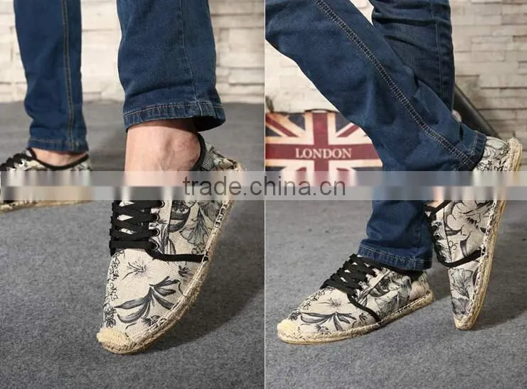 mens espadrille shoes , tide up canvas espadrilles,espadrilles stock,espadrilles shoes men