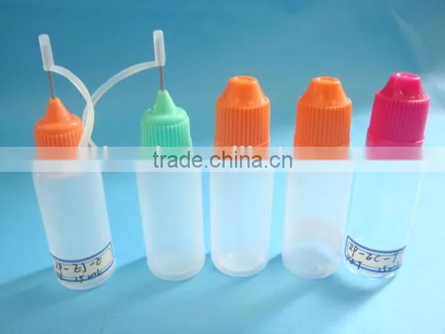 Plastic clear PET e-liquid oil dropper bottle,smoke oil dropper bottle with childproof cap