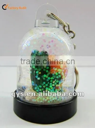 Lizard Acrylic Liquid Key Chain