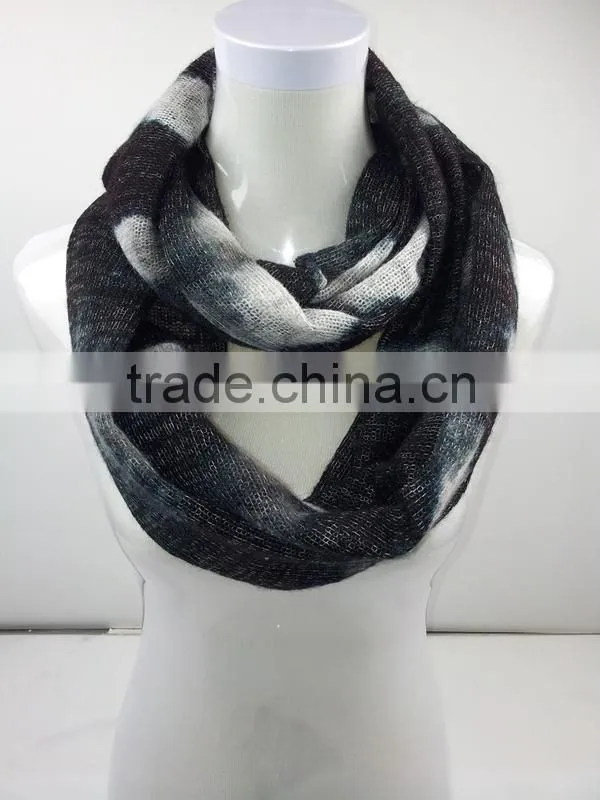 New Arrivel women fashion double layer winter knitted scarf