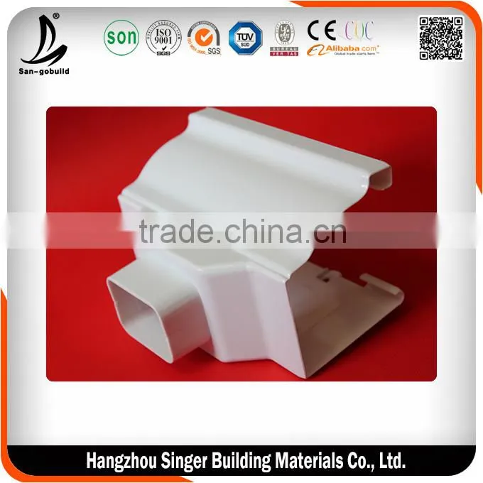 Colored PVC Rain Gutter for Building's Rainwater Drainage System