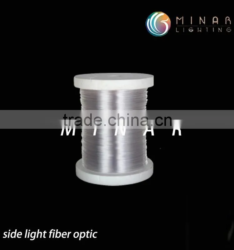 China manufacturer 1.5mm polymer side light fiber optic price list
