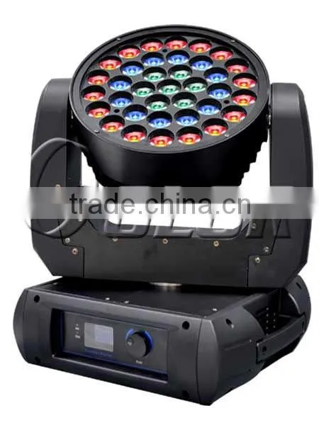 37pcs 12W RGBW 4 in 1 wash led moving head zoom dj lights