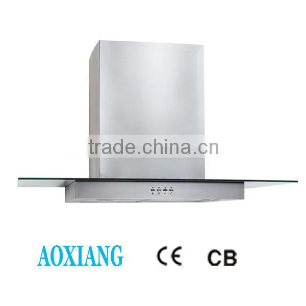 2015 new style kitchen ventilator / Washable aluminium filter range hood/Tempered glass smoke exhaust ventilator H88