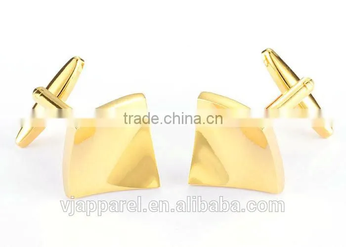 Gold Engravable Infinity Rectangle Cuff links