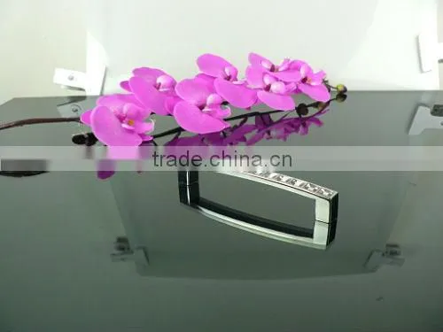 Hardware crystal square diamond bridge handle 128mm pitch