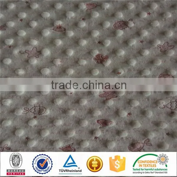 Wholesale Print Minky Dot Fabric