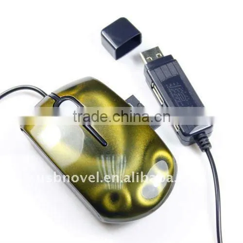 Mouse With USB HUB and card reader