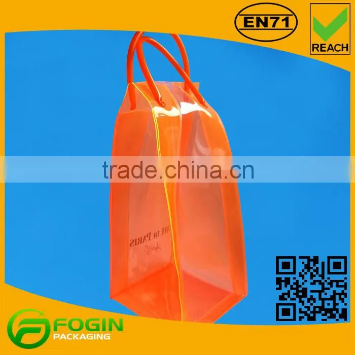 single wine bottle pvc plastic cooler bag